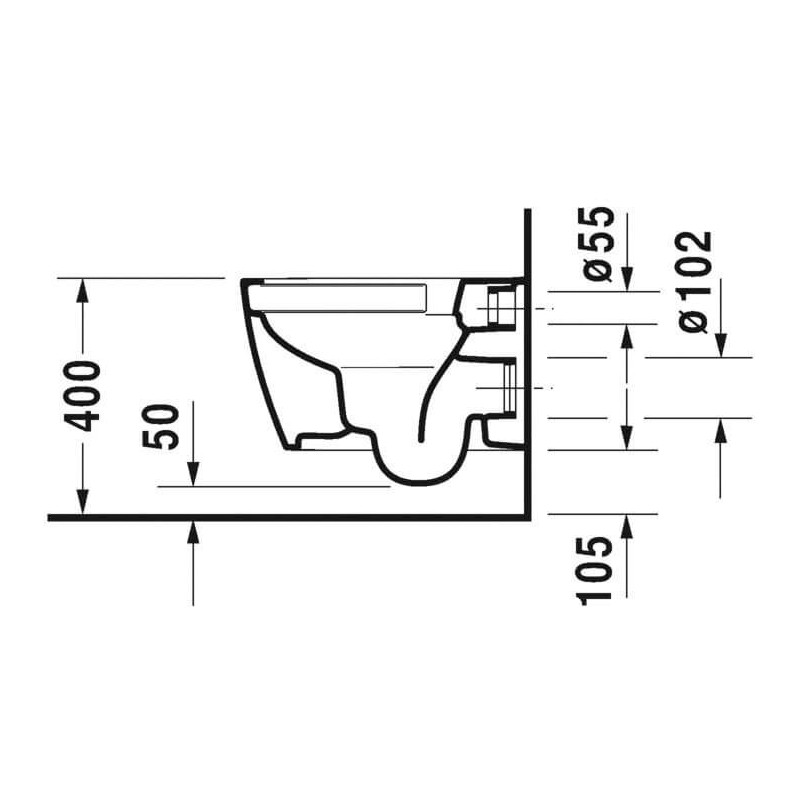 Miska WC Wisząca Compact Rimless Me By Starck 37x48 Biały 2530090000 Duravit Miska WC Wisząca Compact Rimless Me By Starck 37x48 Biały 2530090000 Duravit