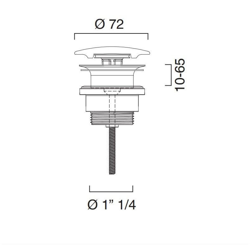 Korek Do Umywalek Accessori Vari Ceramiczny Czarny 5POSLNS Catalano Korek Do Umywalek Accessori Vari Ceramiczny Czarny 5POSLNS Catalano