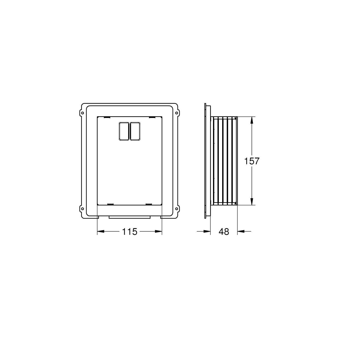 Puszka Rewizyjna Do Małych Przycisków Spłukujących Rapid SL 40949000 Grohe Puszka Rewizyjna Do Małych Przycisków Spłukujących Rapid SL 40949000 Grohe