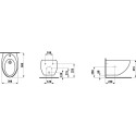 Bidet Podwieszany Alessi 58,5x39 H8309714003041 Laufen Bidet Podwieszany Alessi 58,5x39 H8309714003041 Laufen