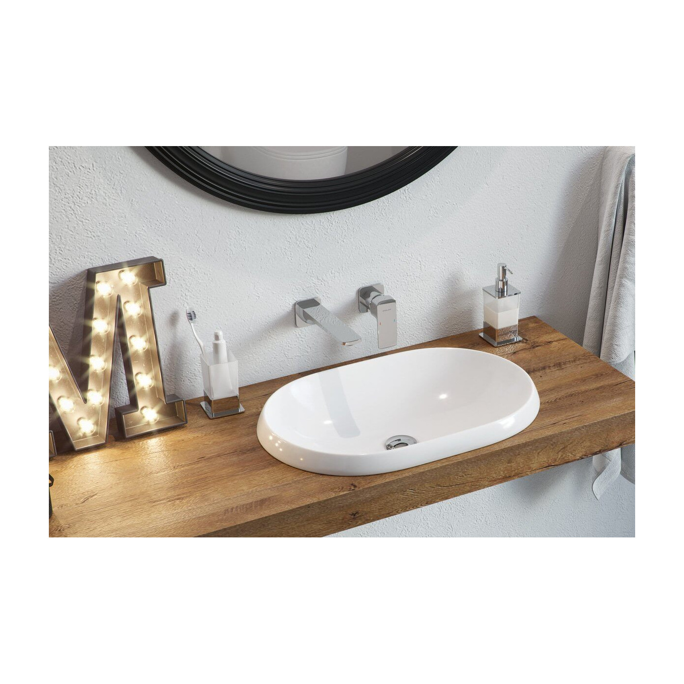 Umywalka Wpuszczana W Blat Lupio 60x40 CEAC.3818.600.WH Excellent Umywalka Wpuszczana W Blat Lupio 60x40 CEAC.3818.600.WH Excellent