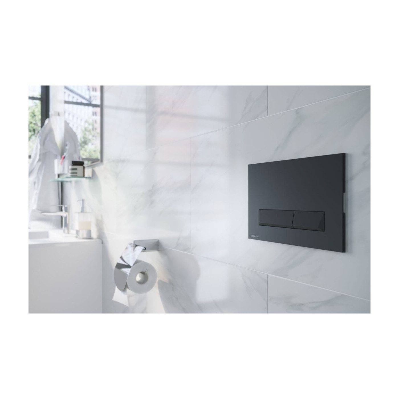 Przycisk Platto 23x15 Czarny INEX.PL230.150.BL Excellent Przycisk Platto 23x15 Czarny INEX.PL230.150.BL Excellent