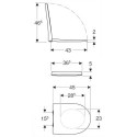 Deska WC iCon Slim 45x36,5 574950000 Geberit Deska WC iCon Slim 45x36,5 574950000 Geberit