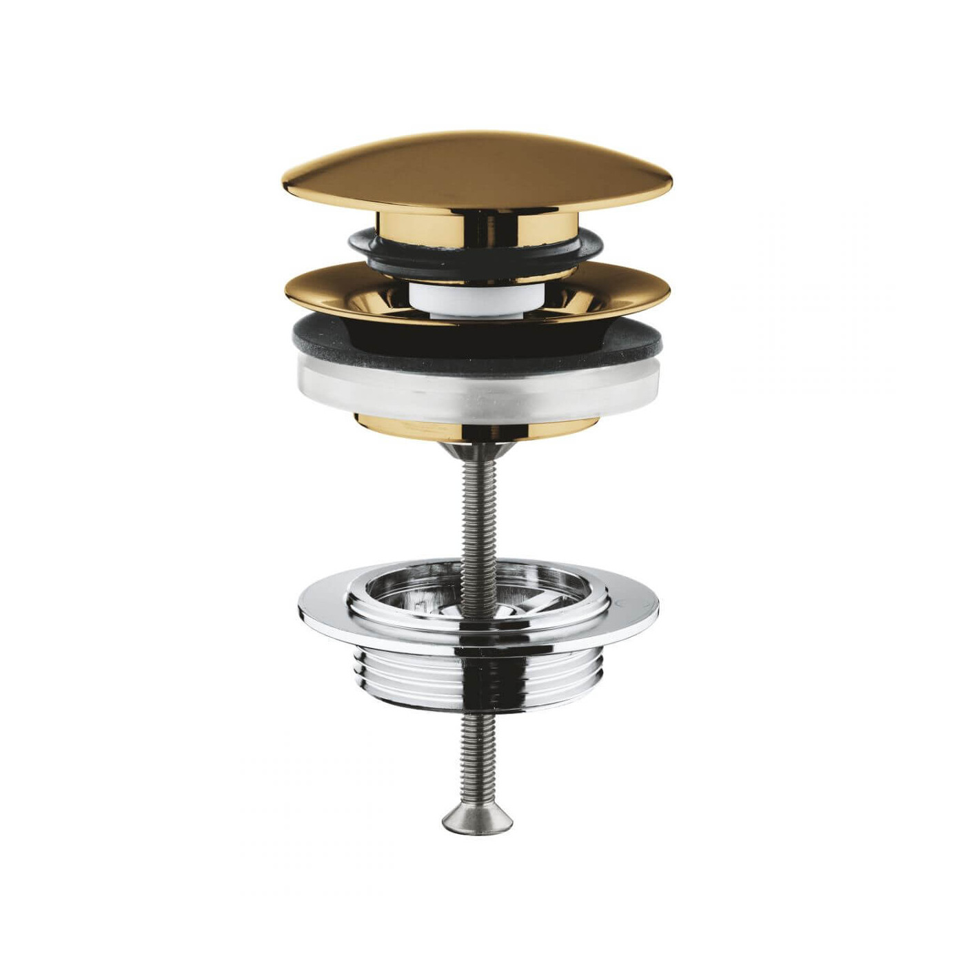 Zestaw Odpływowy Z Korkiem Typu Klik-Klak Brushed Cool Sunrise 65807GN0 Grohe Zestaw Odpływowy Z Korkiem Typu Klik-Klak Brushed Cool Sunrise 65807GN0 Grohe