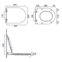 Deska Wolnoopadająca Sfera Zielona Mat 45,5x35,5 5SCSTPVS Catalano Deska Wolnoopadająca Sfera Zielona Mat 45,5x35,5 5SCSTPVS Catalano