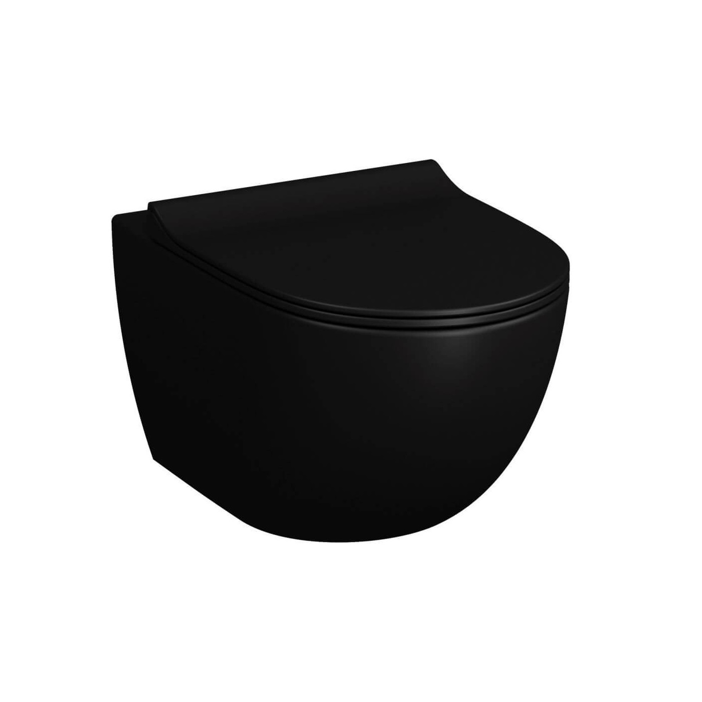Muszla Wisząca Sento 54x36 cm Czarny Mat 7748B083-0101 Vitra Muszla Wisząca Sento 54x36 cm Czarny Mat 7748B083-0101 Vitra