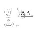 Muszla Wisząca Sento 54x36 cm Czarny Mat 7748B083-0101 Vitra Muszla Wisząca Sento 54x36 cm Czarny Mat 7748B083-0101 Vitra