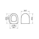 Deska Sento Slim Czarny Mat 120-083R009 Vitra Deska Sento Slim Czarny Mat 120-083R009 Vitra