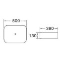 Umywalka Nablatowa Bari 50x39x14 LT-2195 Emporia Umywalka Nablatowa Bari 50x39x14 LT-2195 Emporia