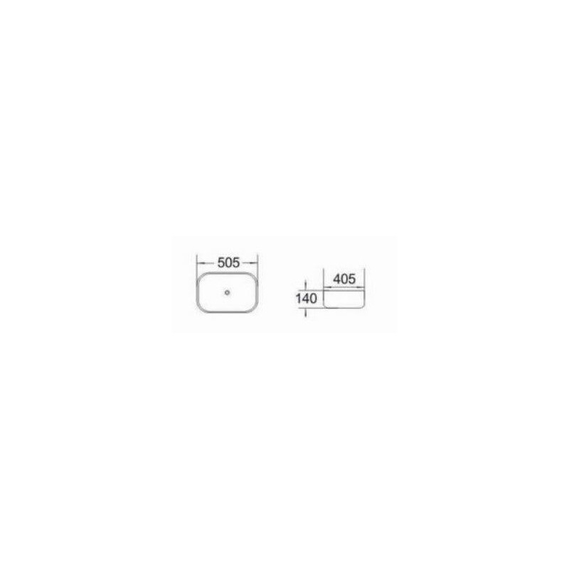 Umywalka Nablatowa Fibi 49x39,5x15 LT-2143 Emporia Umywalka Nablatowa Fibi 49x39,5x15 LT-2143 Emporia