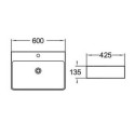 Umywalka Nablatowa Forli 60x42 LT-2173 Emporia Umywalka Nablatowa Forli 60x42 LT-2173 Emporia