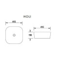 Umywalka Nablatowa Holi 41x41 LT-2144 Emporia Umywalka Nablatowa Holi 41x41 LT-2144 Emporia