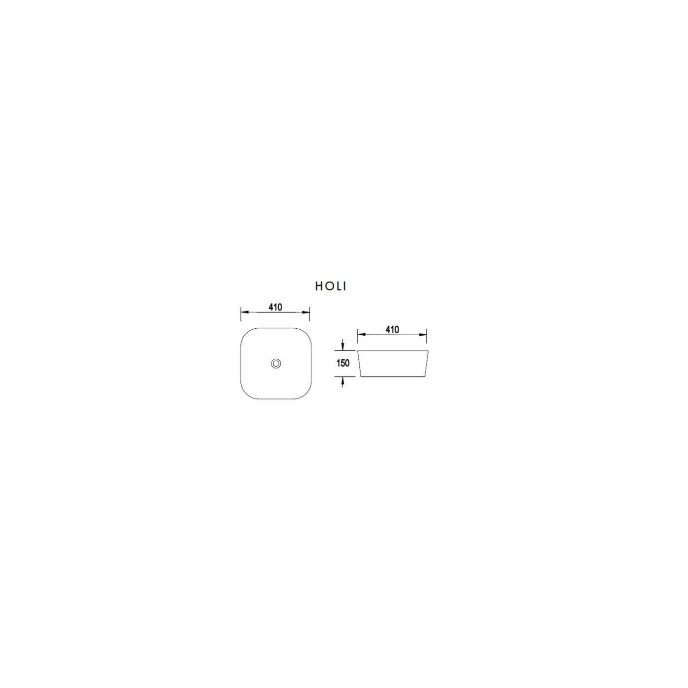 Umywalka Nablatowa Holi 41x41 LT-2144 Emporia Umywalka Nablatowa Holi 41x41 LT-2144 Emporia