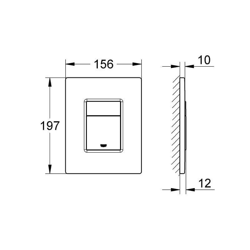 Przycisk Skate Cosmopolitan 38966KF0 Grohe Przycisk Skate Cosmopolitan 38966KF0 Grohe