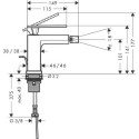 Bateria Bidetowa Tecturis E Brąz Szczotkowany 73200140 Hansgrohe Bateria Bidetowa Tecturis E Brąz Szczotkowany 73200140 Hansgrohe