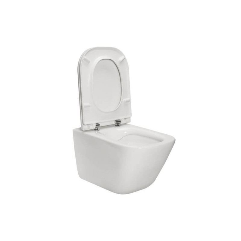 Miska WC Wisząca Rimless Z Deską Wolnoopadającą Gap A34H47C000 Roca Miska WC Wisząca Rimless Z Deską Wolnoopadającą Gap A34H47C000 Roca