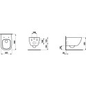 Miska WC Podwieszana Rimless Palomba 54x36,5x26,5 cm H8208020000001 Laufen Miska WC Podwieszana Rimless Palomba 54x36,5x26,5 cm H8208020000001 Laufen