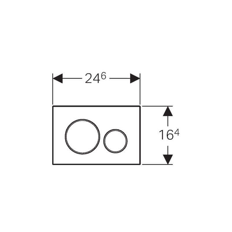 Przycisk Sigma 20 Srebrny 115.882.SN.1 Geberit Przycisk Sigma 20 Srebrny 115.882.SN.1 Geberit