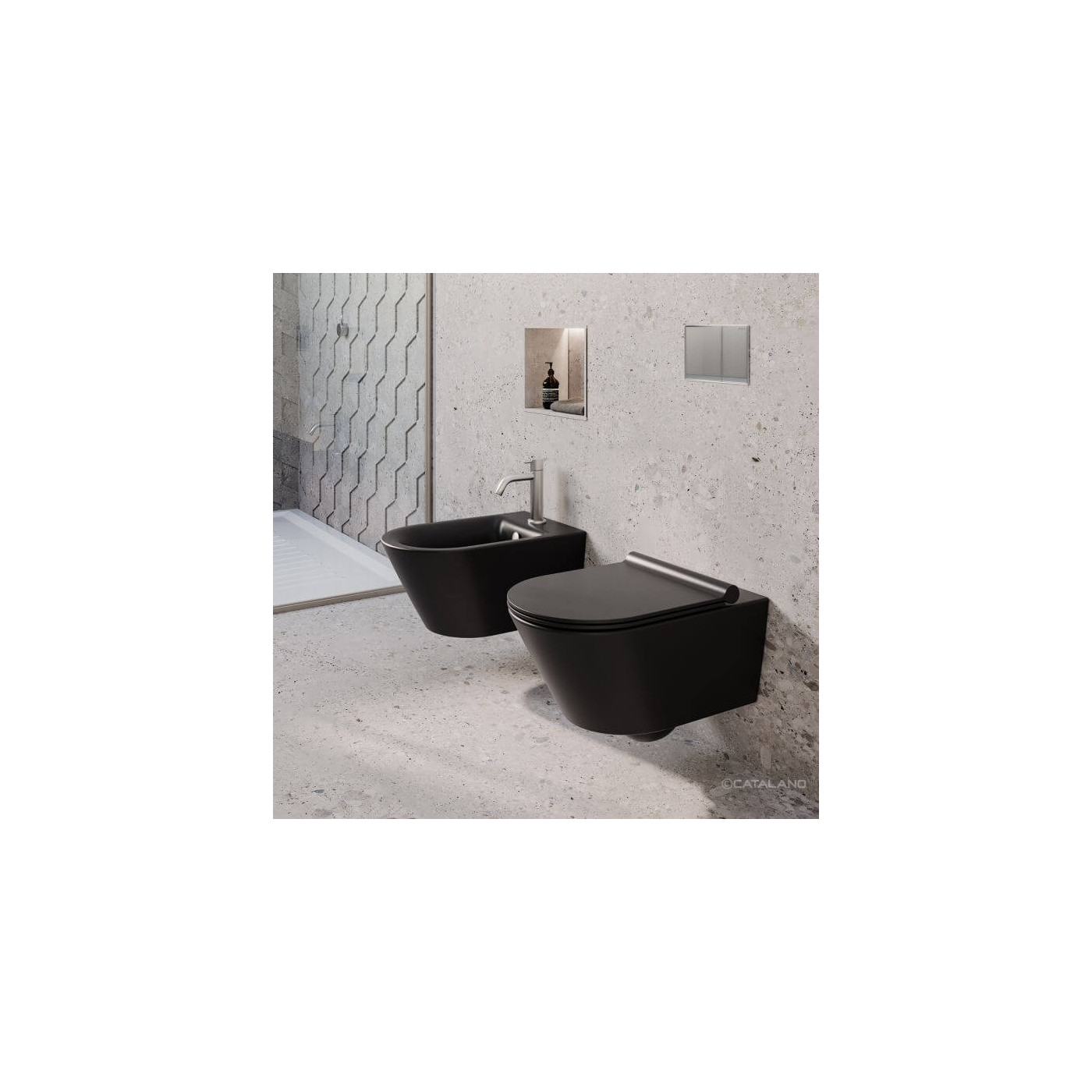 Miska WC Podwieszana Zero 55x35x26,5 cm I Mocowania 0111550022+5KFST00 Catalano Miska WC Podwieszana Zero 55x35x26,5 cm I Mocowania 0111550022+5KFST00 Catalano