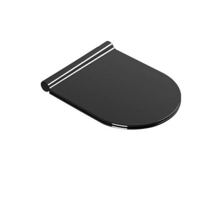 Deska WC Wolnoopadająca Czarna Sfera 5SCSTPNS Catalano