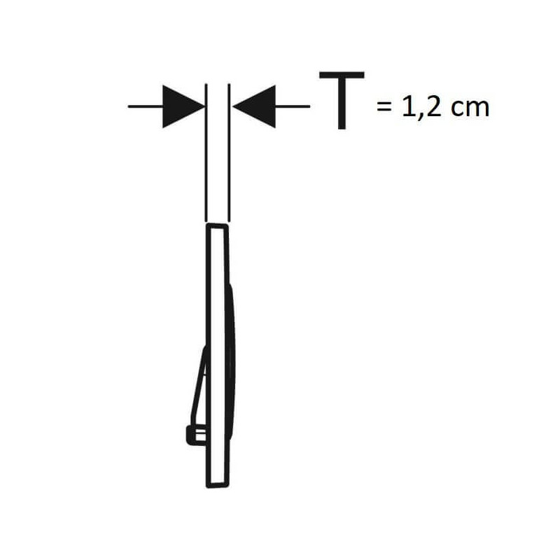 Przycisk Czarny Z Pierścieniami Ozdobnymi Sigma20 24,6x16,4x1,2 cm 115.882.16.1 Geberit Przycisk Czarny Z Pierścieniami Ozdobnymi Sigma20 24,6x16,4x1,2 cm 115.882.16.1 Geberit