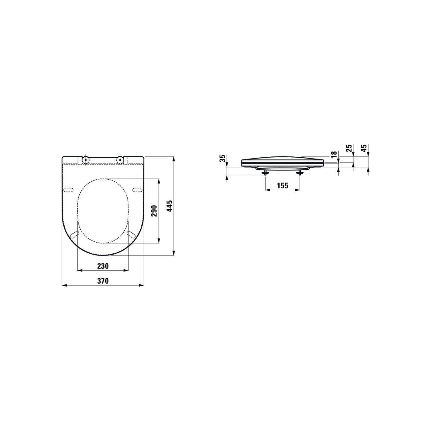 Zestaw Miska WC Podwieszana Rimless + Deska WC Slim Pro A Biały H8669560000001 Laufen Zestaw Miska WC Podwieszana Rimless + Deska WC Slim Pro A Biały H8669560000001 Laufen