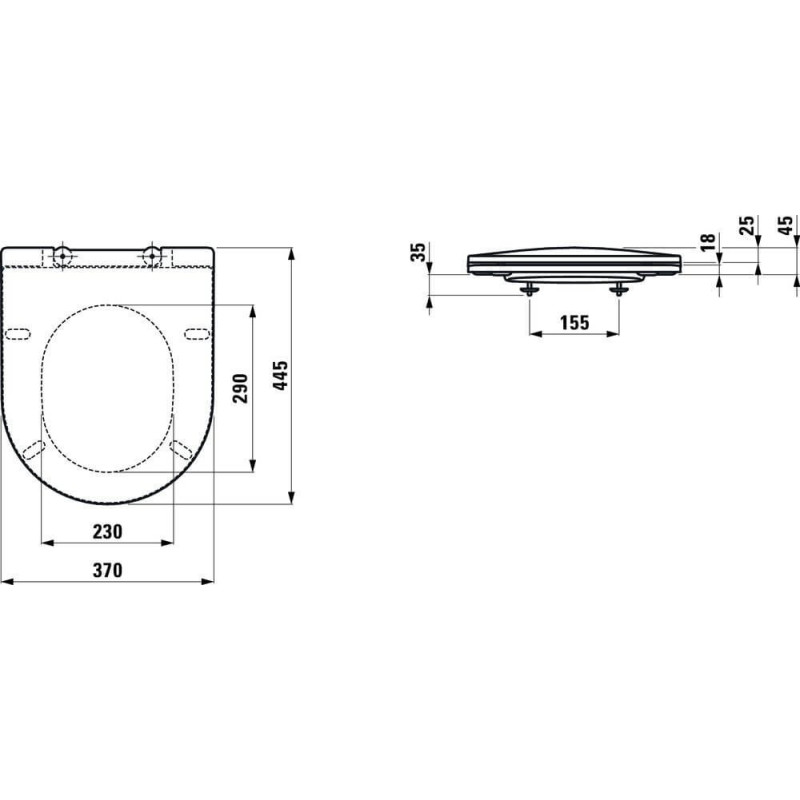 Zestaw Miska WC Podwieszana Rimless + Deska WC Slim Pro A Biały H8669560000001 Laufen Zestaw Miska WC Podwieszana Rimless + Deska WC Slim Pro A Biały H8669560000001 Laufen