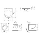 Zestaw Miska WC Podwieszana Rimless + Deska WC Slim Pro A Biały H8669560000001 Laufen Zestaw Miska WC Podwieszana Rimless + Deska WC Slim Pro A Biały H8669560000001 Laufen
