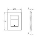 Przycisk Uruchamiający Brushed Hard Graphite Cosmopolitan Skate S 37535AL0 Grohe Przycisk Uruchamiający Brushed Hard Graphite Cosmopolitan Skate S 37535AL0 Grohe