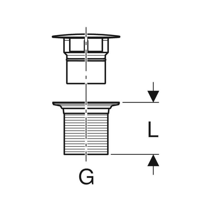 Zawór Odpływowy 50mm 152.050.21.1 Geberit Zawór Odpływowy 50mm 152.050.21.1 Geberit
