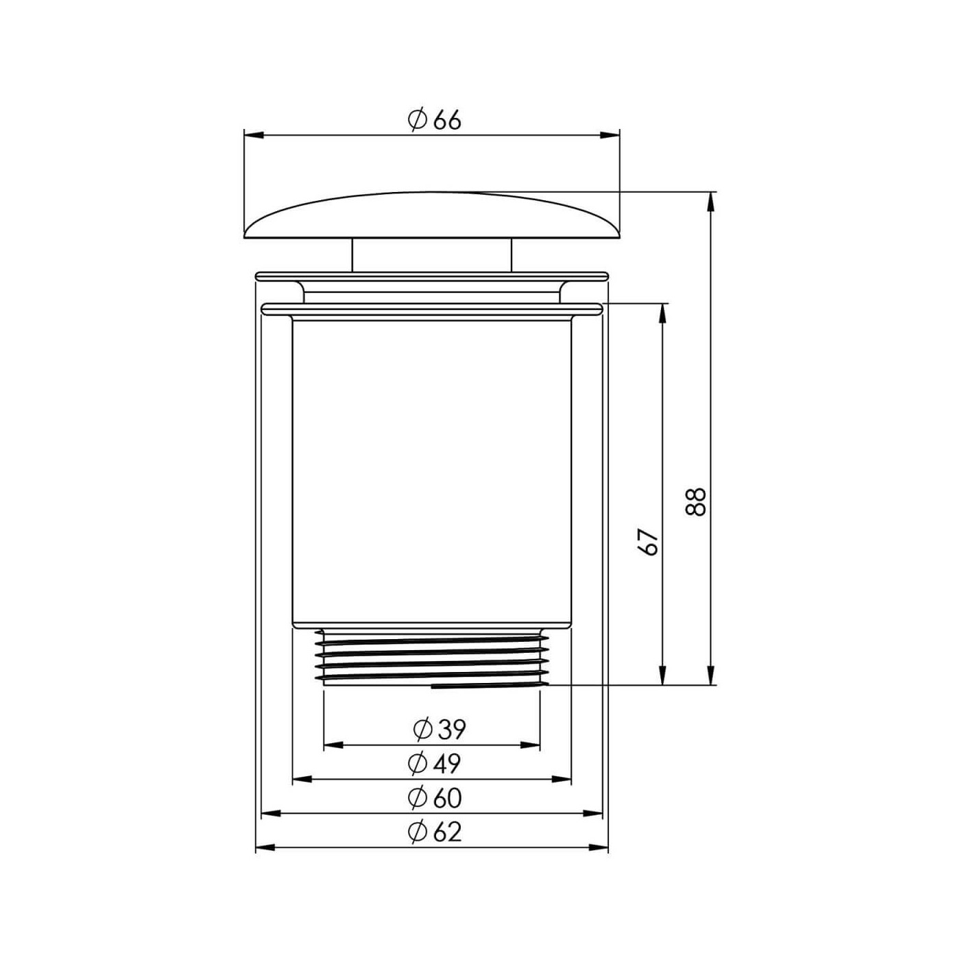 Korek Klik-Klak Metalowy Fume 168279 Elita Korek Klik-Klak Metalowy Fume 168279 Elita