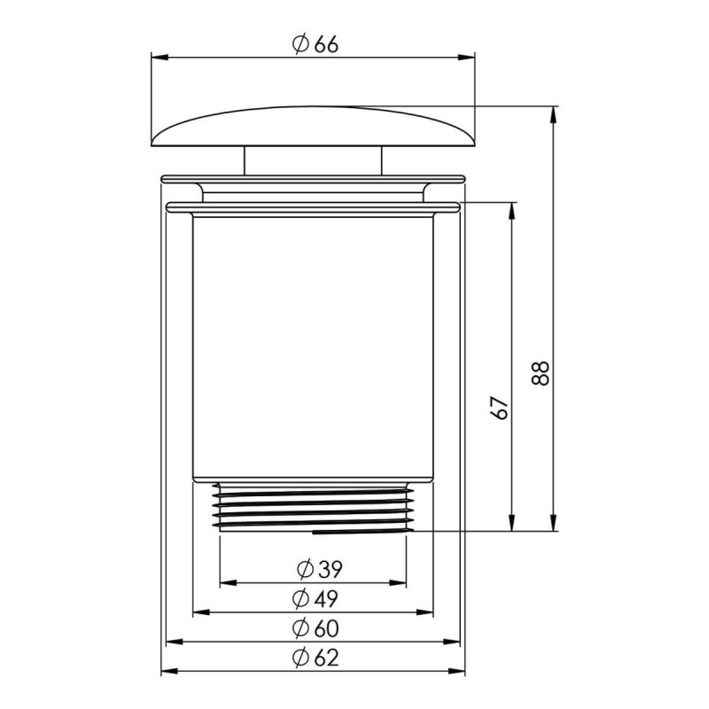 Korek Klik-Klak Metalowy Fume 168279 Elita Korek Klik-Klak Metalowy Fume 168279 Elita