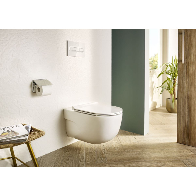Miska WC Rimless Z Deską Wolnoopadającą 40x36 Meridian A34H242000 Roca Miska WC Rimless Z Deską Wolnoopadającą 40x36 Meridian A34H242000 Roca