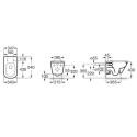 Miska Podwieszana WC Rimless Z Deską Wolnoopadającą Ultraslim Square A34H472000 Roca Miska Podwieszana WC Rimless Z Deską Wolnoopadającą Ultraslim Square A34H472000 Roca