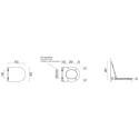 Deska Soft Close Slim Czarna 45,5 x 36,5 cm MS86CSN26 GSI Deska Soft Close Slim Czarna 45,5 x 36,5 cm MS86CSN26 GSI