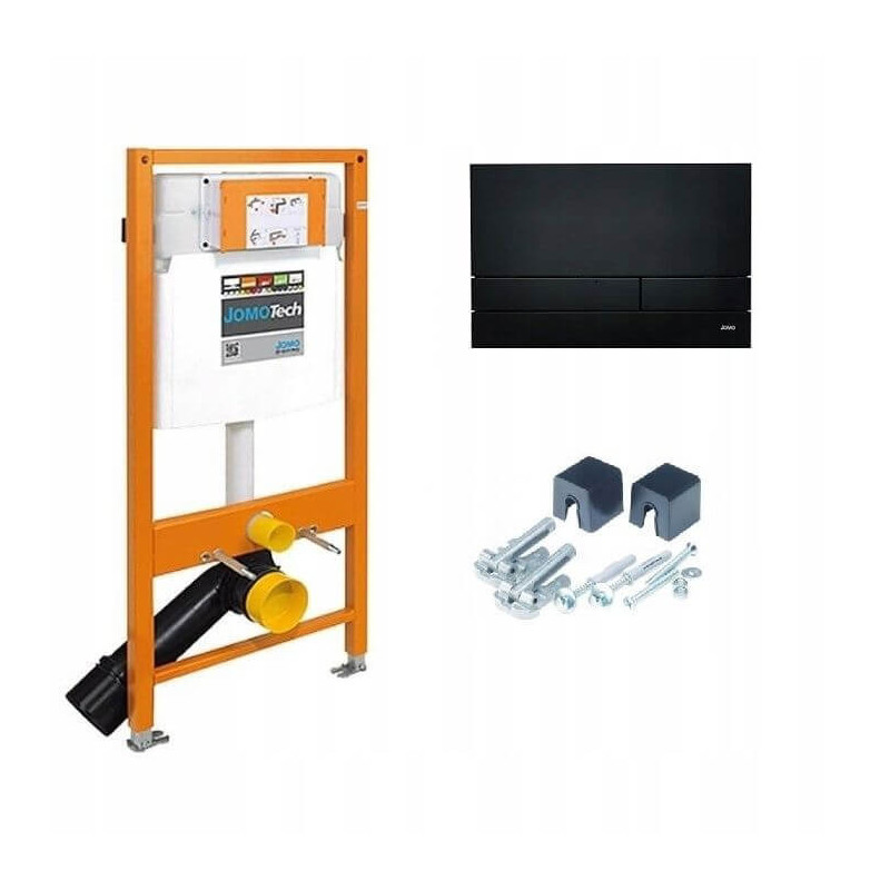 Zestaw 3w1 Jomotech 112 Stelaż WC + Przycisk Exclusive 2.0 Czarny + Wsporniki 174-91102500-00 Werit Zestaw 3w1 Jomotech 112 Stelaż WC + Przycisk Exclusive 2.0 Czarny + Wsporniki 174-91102500-00 Werit