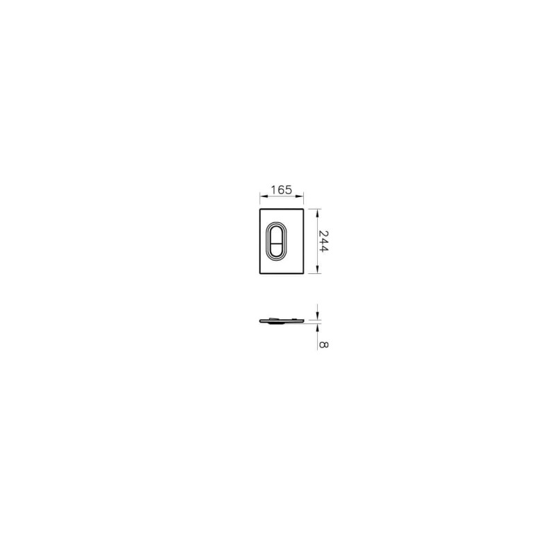 Przycisk Spłukujący WC Loop O Chrom 740-0580 Vitra Przycisk Spłukujący WC Loop O Chrom 740-0580 Vitra