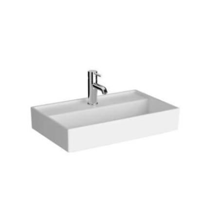 Umywalka Nablatowa 60x38x12 cm Z Otworem Archiplan Biała 7401B003-0041 Vitra
