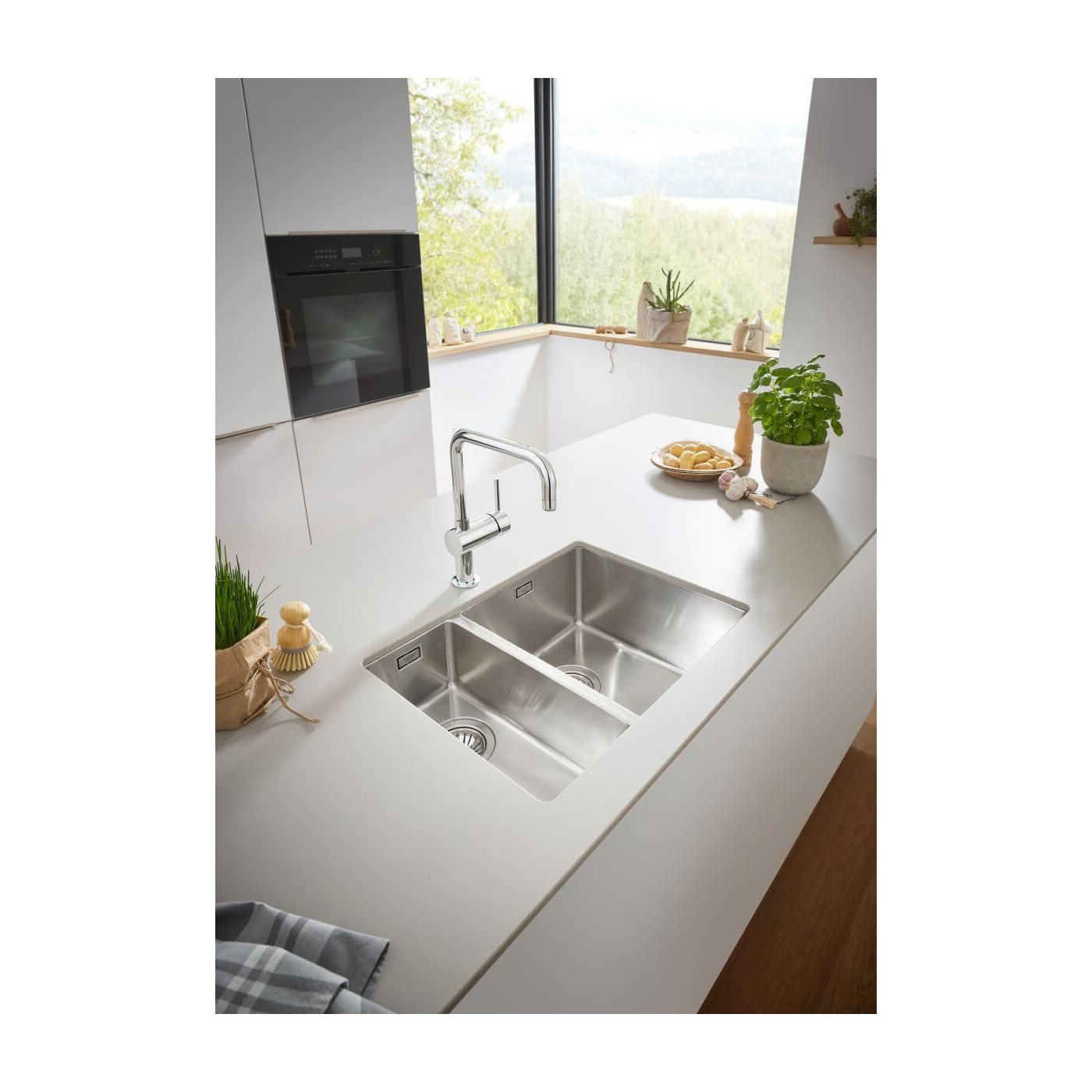 Zlewozmywak Podblatowy K700U Stal Szlachetna 54x44 cm 31574SD1 Grohe Zlewozmywak Podblatowy K700U Stal Szlachetna 54x44 cm 31574SD1 Grohe