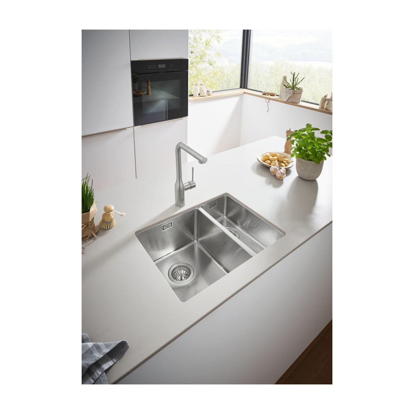 Zlewozmywak Podblatowy K700U Stal Szlachetna 54x44 cm 31574SD1 Grohe Zlewozmywak Podblatowy K700U Stal Szlachetna 54x44 cm 31574SD1 Grohe