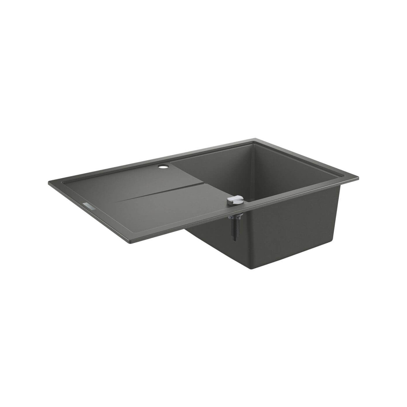 Zlewozmywak Kompozytowy K400 78x50 cm Z Ociekaczem Szary Granit 31639AT0 Grohe Zlewozmywak Kompozytowy K400 78x50 cm Z Ociekaczem Szary Granit 31639AT0 Grohe