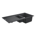 Zlewozmywak Kompozytowy K400 100x50 cm Z Ociekaczem Czarny Granit 31642AP0 Grohe Zlewozmywak Kompozytowy K400 100x50 cm Z Ociekaczem Czarny Granit 31642AP0 Grohe