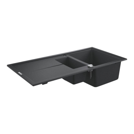 Zlewozmywak Kompozytowy K400 100x50 cm Z Ociekaczem Czarny Granit 31642AP0 Grohe
