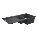 Zlewozmywak Kompozytowy K500 100x50 cm Z Ociekaczem Czarny Granit 31646AP0 Grohe Zlewozmywak Kompozytowy K500 100x50 cm Z Ociekaczem Czarny Granit 31646AP0 Grohe