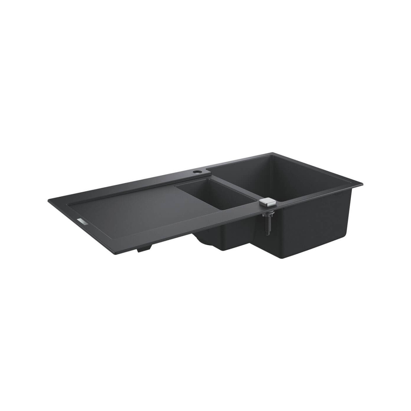 Zlewozmywak Kompozytowy K500 100x50 cm Z Ociekaczem Czarny Granit 31646AP0 Grohe Zlewozmywak Kompozytowy K500 100x50 cm Z Ociekaczem Czarny Granit 31646AP0 Grohe