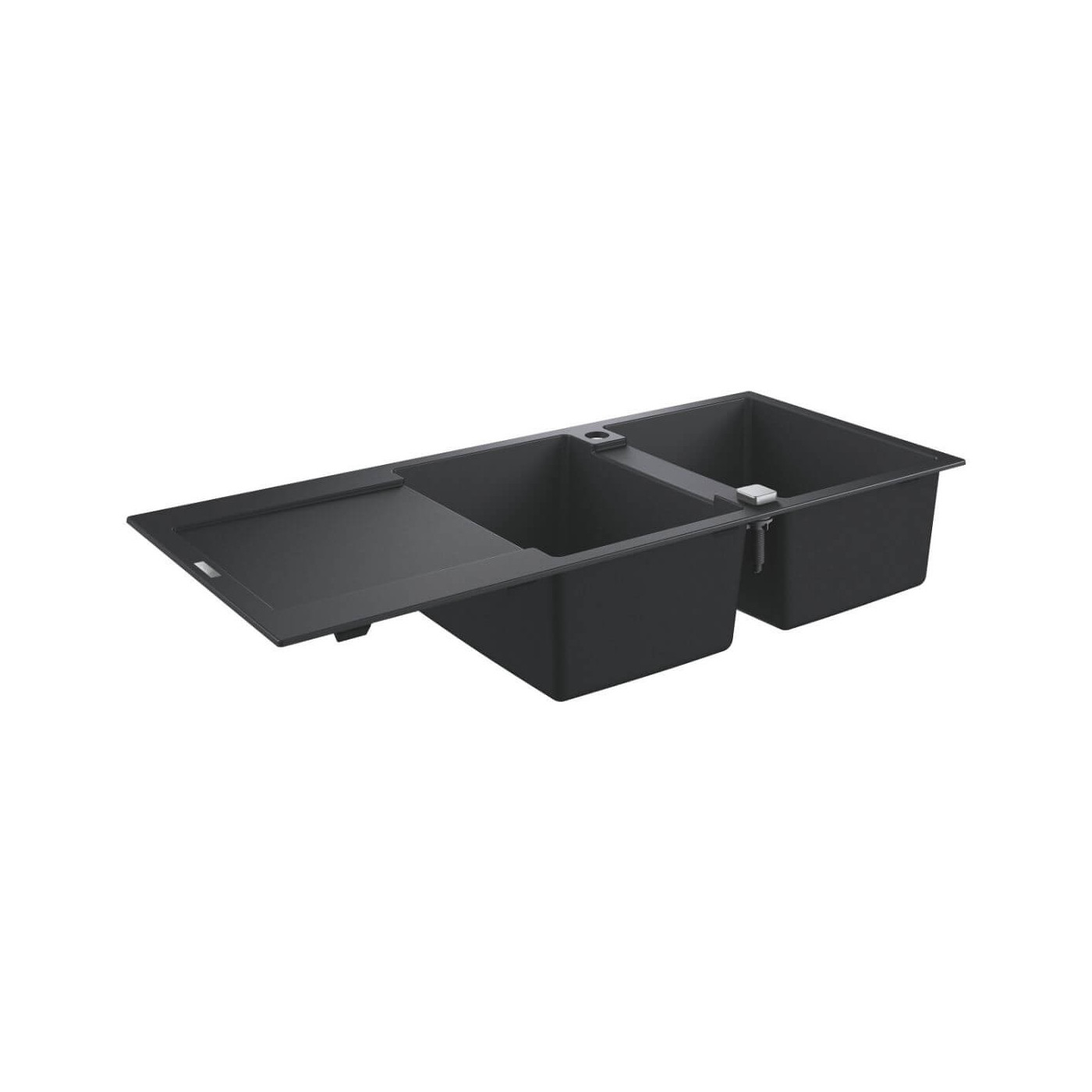 Zlewozmywak Kompozytowy K500 116x50 cm Z Ociekaczem Szary Granit 31647AP0 Grohe Zlewozmywak Kompozytowy K500 116x50 cm Z Ociekaczem Szary Granit 31647AP0 Grohe