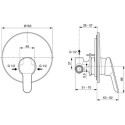 Zestaw Higieniczny Alpha Chrom BD125AA Ideal Standard Zestaw Higieniczny Alpha Chrom BD125AA Ideal Standard