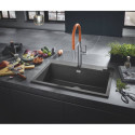 Zlewozmywak Kompozytowy K700 40x50 cm Czarny Granit 31650AP0 Grohe Zlewozmywak Kompozytowy K700 40x50 cm Czarny Granit 31650AP0 Grohe