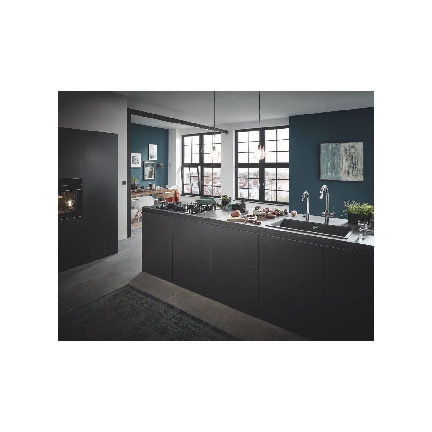 Zlewozmywak Kompozytowy K700 56x51 cm Czarny Granit 31651AP0 Grohe Zlewozmywak Kompozytowy K700 56x51 cm Czarny Granit 31651AP0 Grohe