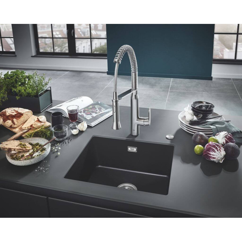 Zlewozmywak Kompozytowy K700U 45x40 cm Szary Granit 31653AT0 Grohe Zlewozmywak Kompozytowy K700U 45x40 cm Szary Granit 31653AT0 Grohe